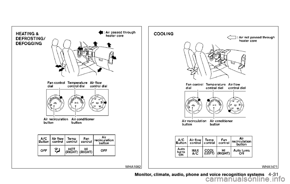 NISSAN TITAN 2013 1.G Owners Manual WHA1082WHA1471
Monitor, climate, audio, phone and voice recognition systems4-31 