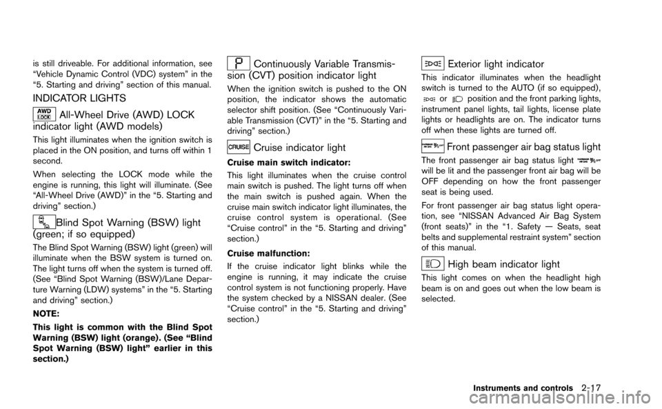 NISSAN MURANO 2014 2.G Owners Manual 