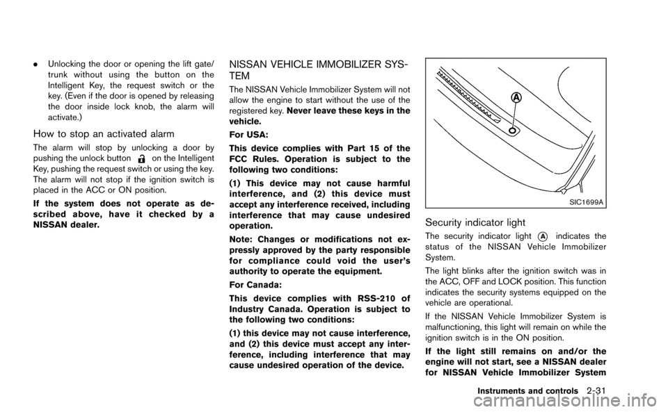 NISSAN MURANO 2014 2.G Owners Manual 