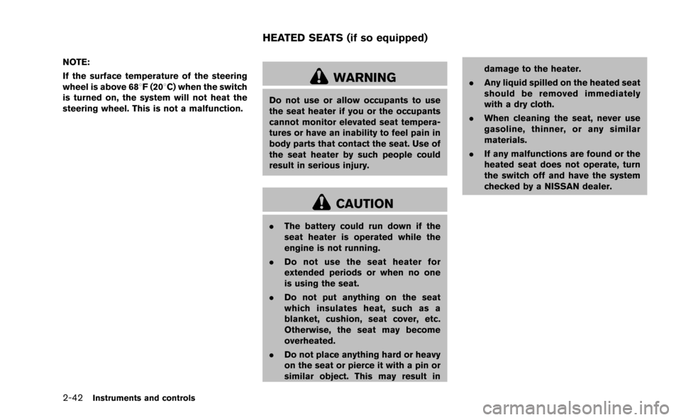 NISSAN MURANO 2014 2.G Owners Manual 