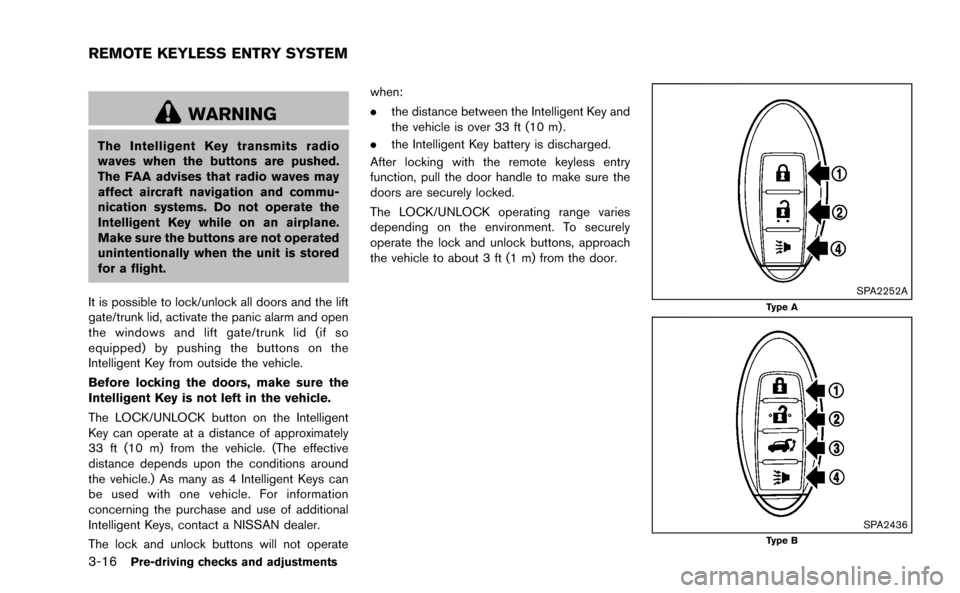 NISSAN MURANO 2014 2.G Owners Manual 