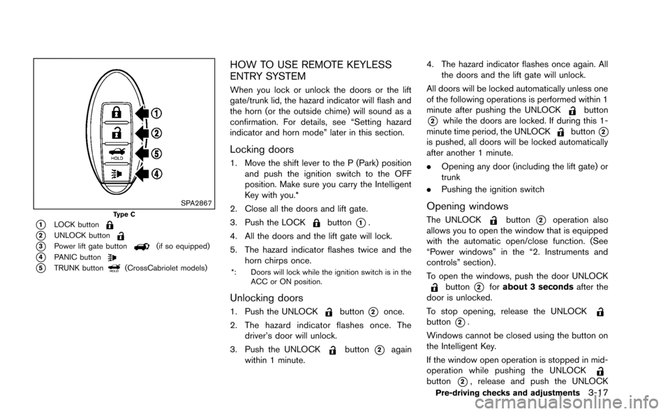 NISSAN MURANO 2014 2.G Owners Manual 