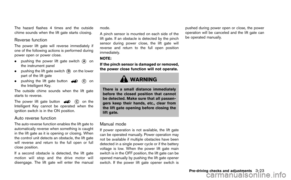 NISSAN MURANO 2014 2.G Owners Manual NISSAN MURANO 2014 2.G Owners Manual