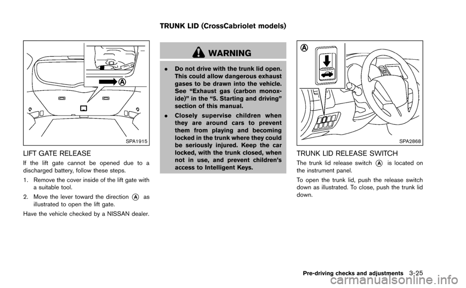 NISSAN MURANO 2014 2.G Owners Manual 