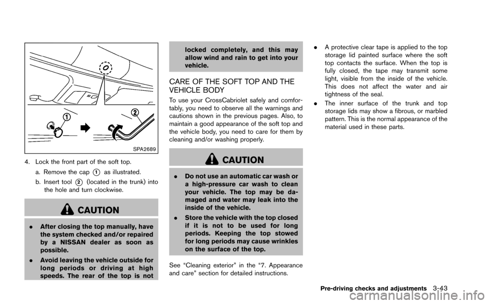 NISSAN MURANO 2014 2.G Owners Manual 