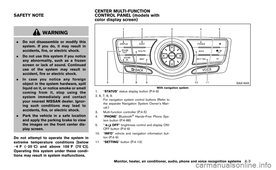 NISSAN MURANO 2014 2.G Owners Manual 