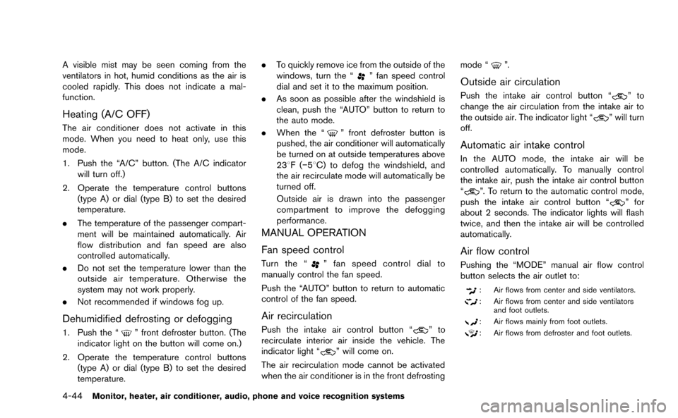 NISSAN MURANO 2014 2.G Owners Manual 