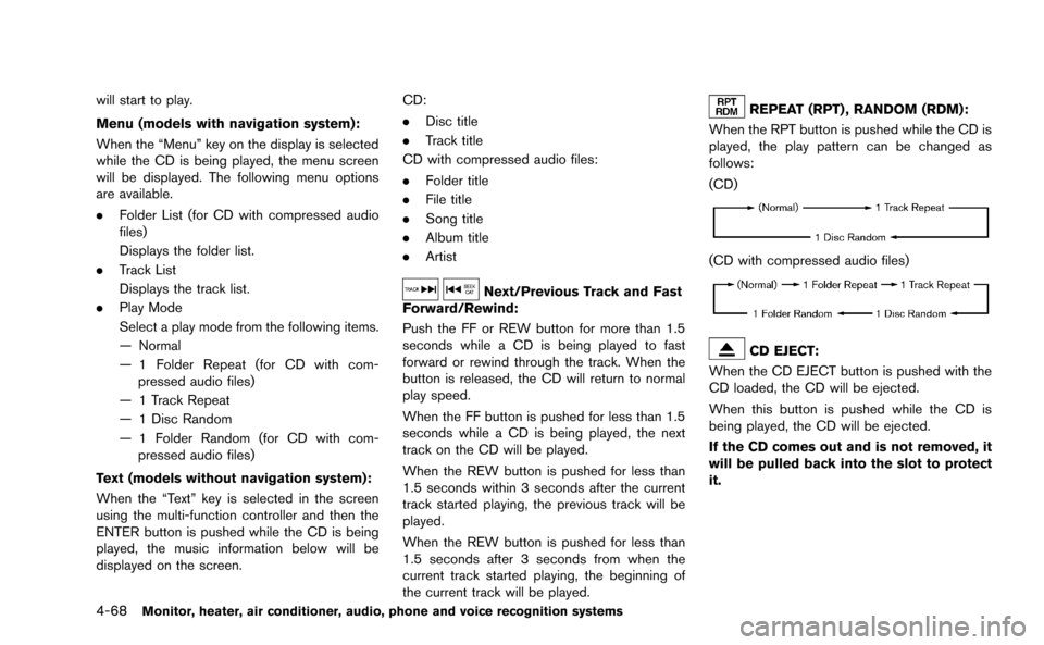 NISSAN MURANO 2014 2.G Owners Manual 