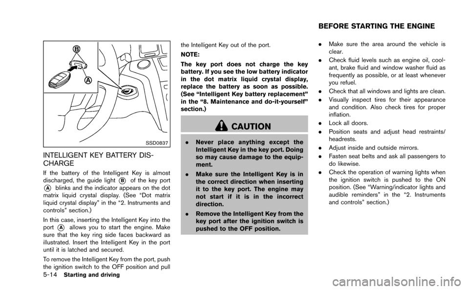 NISSAN MURANO 2014 2.G Owners Manual 