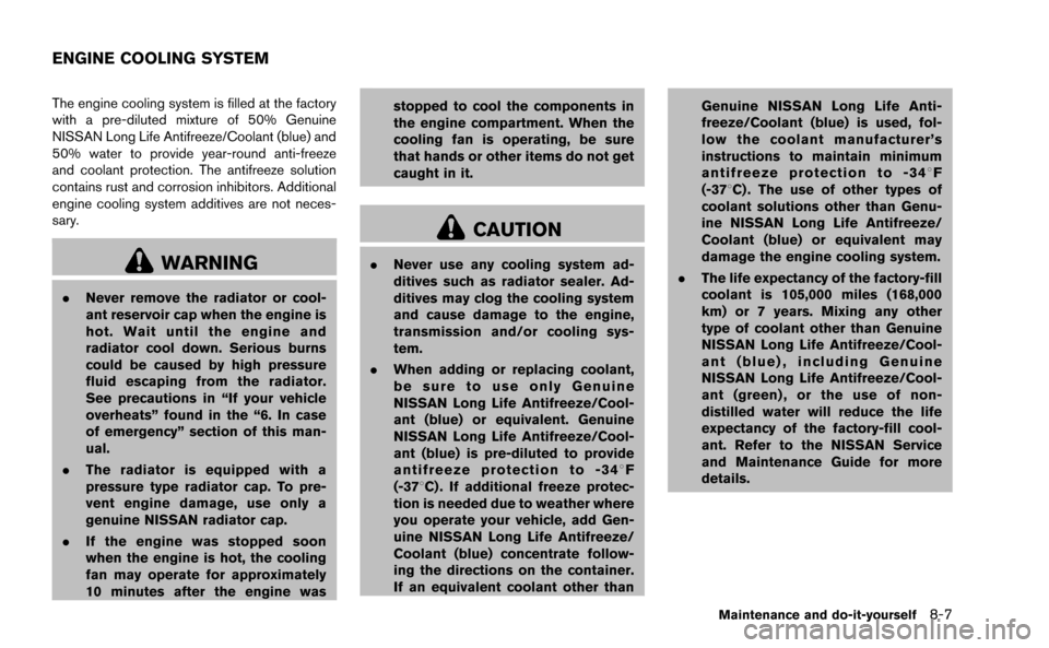 NISSAN MURANO 2014 2.G Owners Manual 