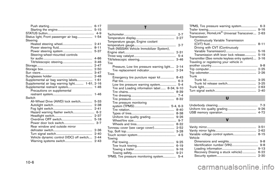 NISSAN MURANO 2014 2.G Owners Manual 