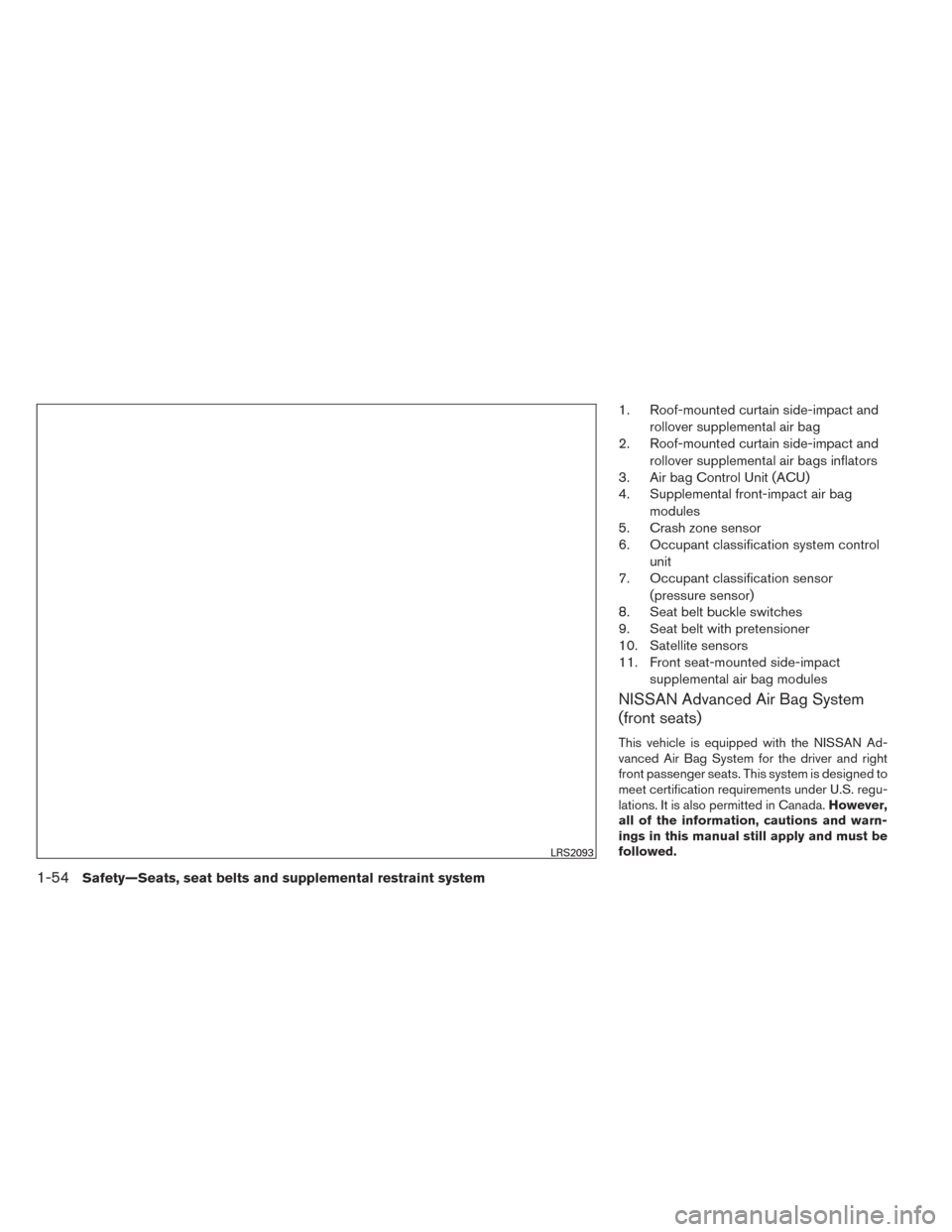 NISSAN TITAN 2014 1.G Manual PDF 1. Roof-mounted curtain side-impact androllover supplemental air bag
2. Roof-mounted curtain side-impact and
rollover supplemental air bags inflators
3. Air bag Control Unit (ACU)
4. Supplemental fron NISSAN TITAN 2014 1.G Manual PDF 1. Roof-mounted curtain side-impact androllover supplemental air bag
2. Roof-mounted curtain side-impact and
rollover supplemental air bags inflators
3. Air bag Control Unit (ACU)
4. Supplemental fron