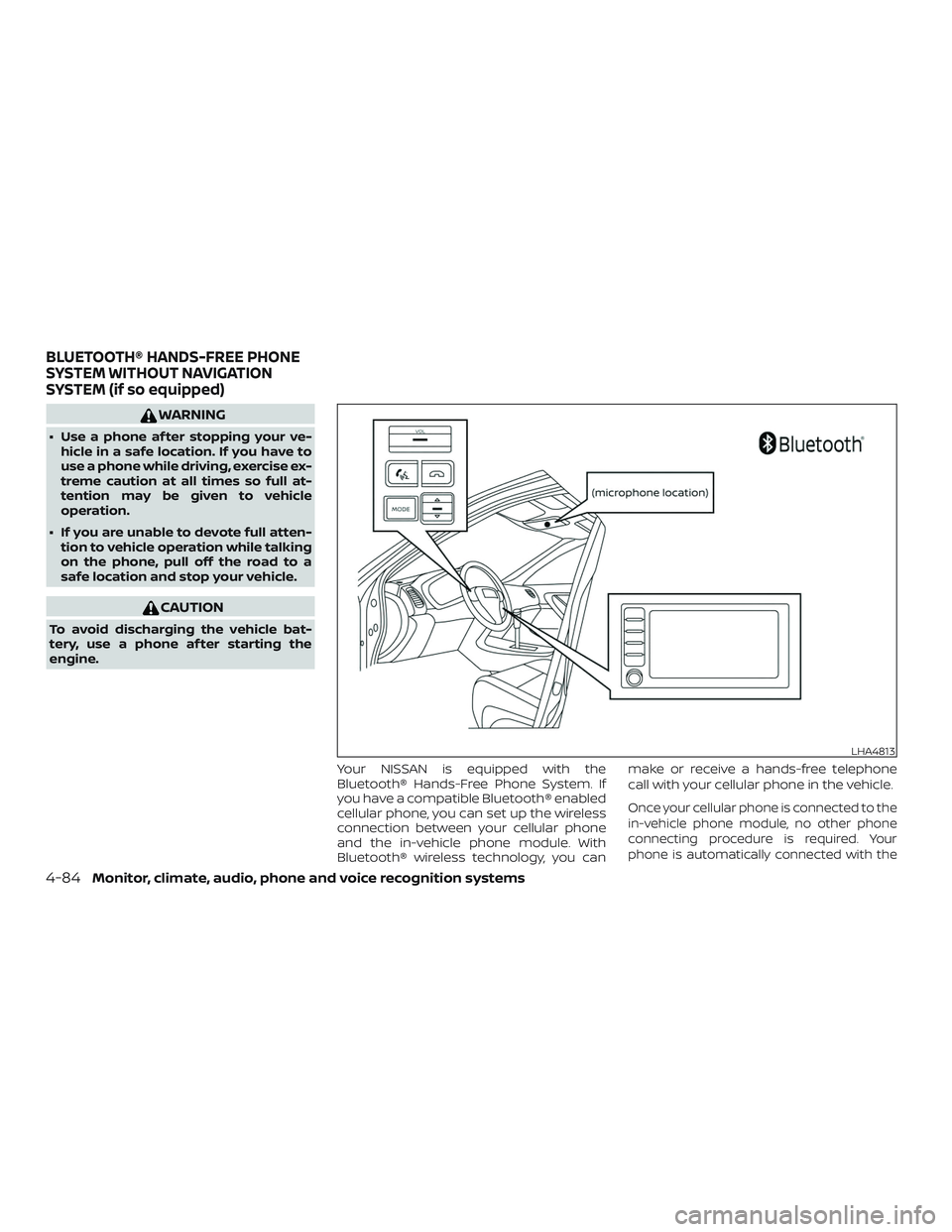 NISSAN FRONTIER 2019 Owner´s Manual WARNING
∙ Use a phone af ter stopping your ve-hicle in a safe location. If you have to
use a phone while driving, exercise ex-
treme caution at all times so full at-
tention may be given to vehicle
NISSAN FRONTIER 2019 Owner´s Manual WARNING
∙ Use a phone af ter stopping your ve-hicle in a safe location. If you have to
use a phone while driving, exercise ex-
treme caution at all times so full at-
tention may be given to vehicle