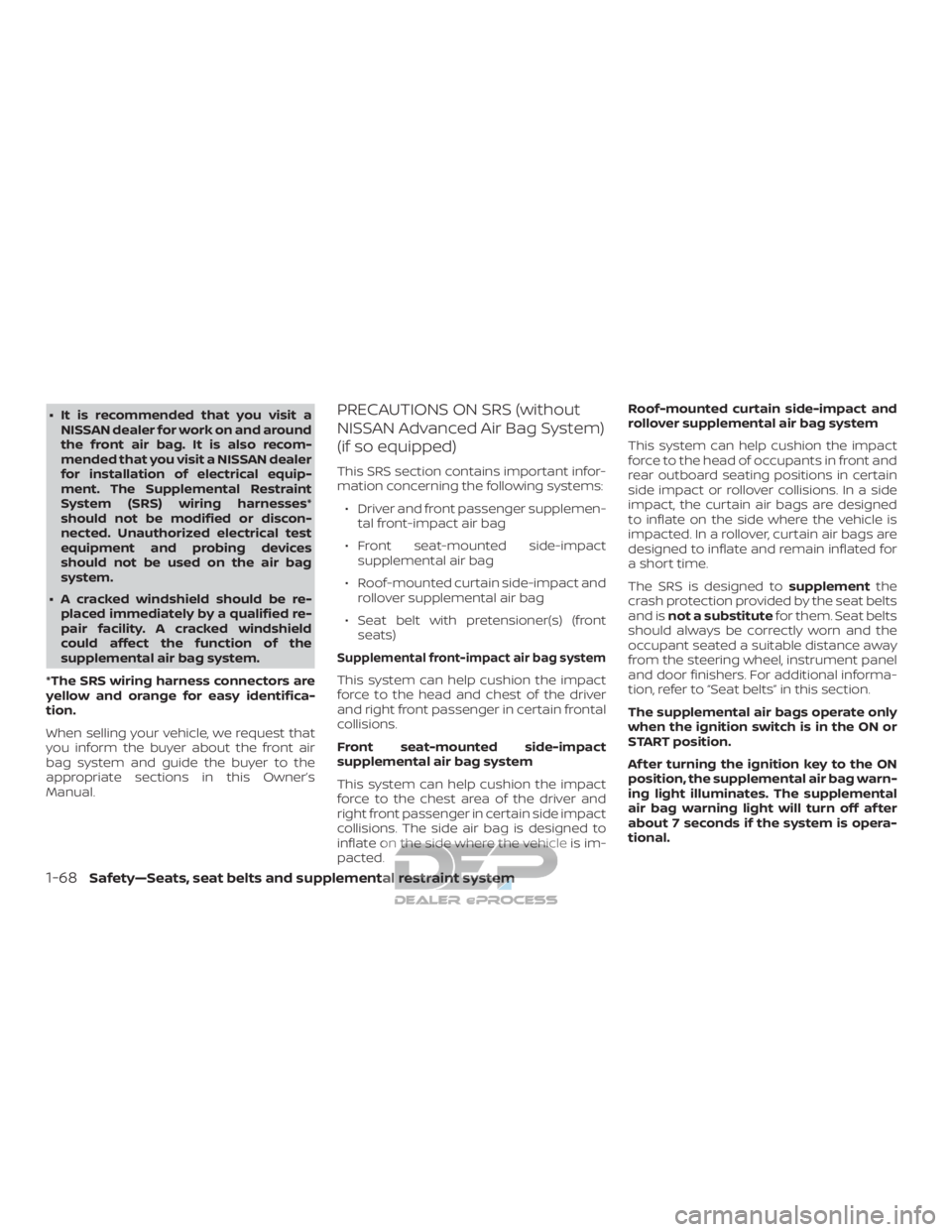 NISSAN TITAN 2019 Owner´s Manual ∙ It is recommended that you visit aNISSAN dealer for work on and around
the front air bag. It is also recom-
mended that you visit a NISSAN dealer
for installation of electrical equip-
ment. The Su NISSAN TITAN 2019 Owner´s Manual ∙ It is recommended that you visit aNISSAN dealer for work on and around
the front air bag. It is also recom-
mended that you visit a NISSAN dealer
for installation of electrical equip-
ment. The Su