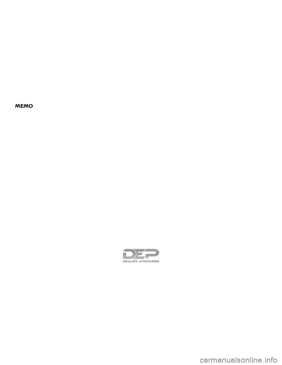 NISSAN TITAN 2018  Owner´s Manual MEMO  