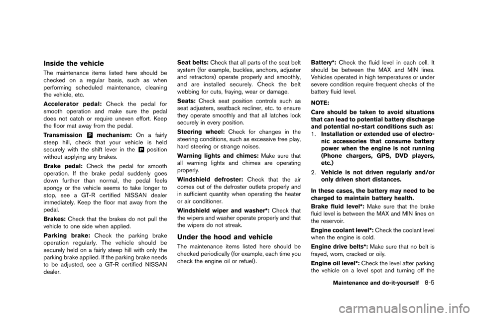 NISSAN GT-R 2015 R35 Owners Manual NISSAN GT-R 2015 R35 Owners Manual
