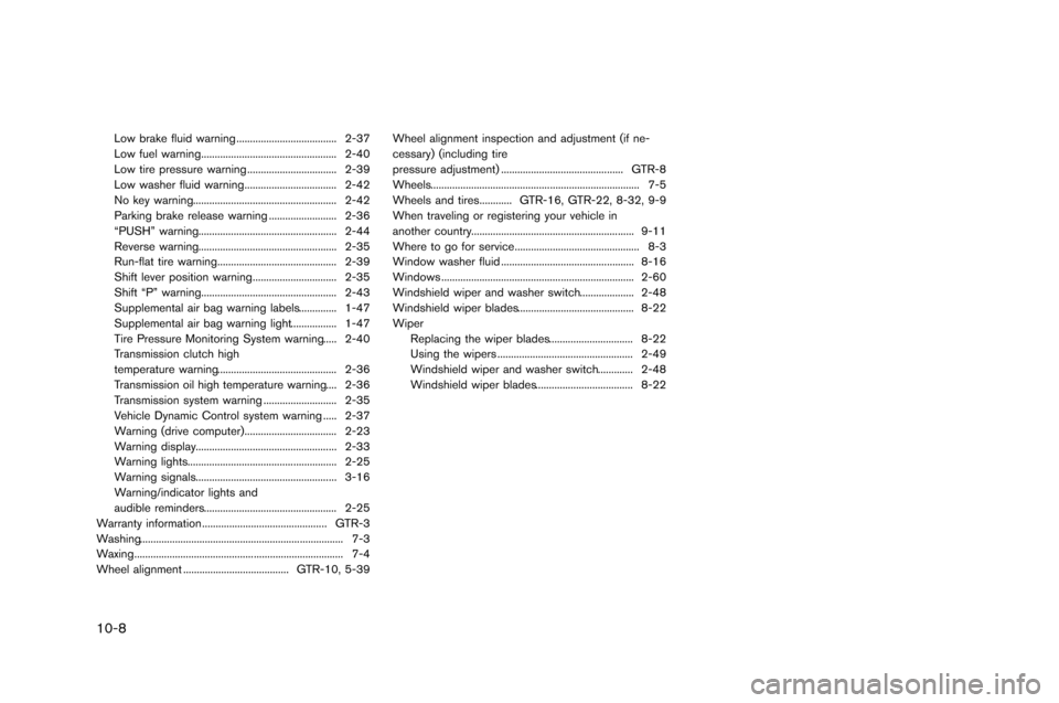 NISSAN GT-R 2015 R35 Owners Manual 