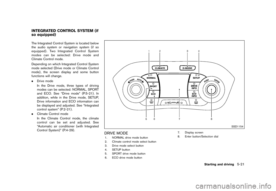 NISSAN JUKE 2015 F15 / 1.G Owners Manual  
������� 
�> �(�G�L�W� ����� ���� �0�R�G�H�O� �)�����@ 
GUID-073 2A6EE-A1B 3-4CC3-BD33 -7DB3C73B83E2 
The Integrated ControlSystemislocated below
the audio system ornavigation s