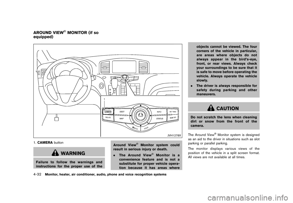 NISSAN QUEST 2016 RE52 / 4.G Owners Manual �������
�> �(�G�L�W� ����� �� � �0�R�G�H�O� �����0�< �1�,�6�6�$�1 �4�8�(�6�7��(����2�0���(���(���8� �@
4-32Monitor, heater, air conditioner, audio, phone and voice reco