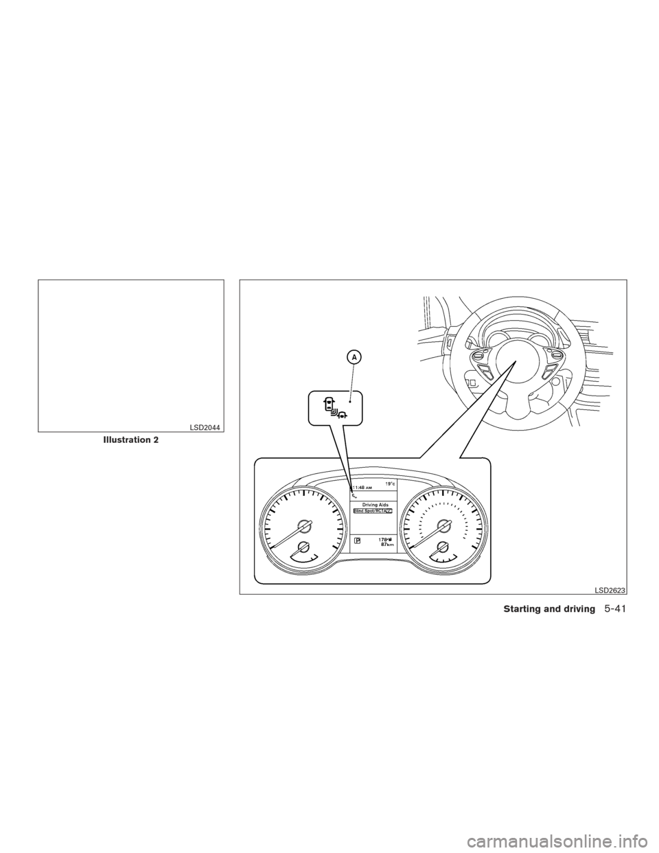 NISSAN SENTRA 2016 B17 / 7.G Owners Manual Illustration 2
LSD2044
LSD2623
Starting and driving5-41 