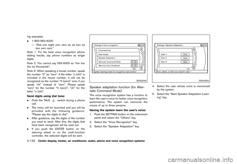 NISSAN 370Z COUPE 2017 Z34 Owners Manual �������
�> �(�G�L�W� ����� �� �� �0�R�G�H�O� �����0�< �1�,�6�6�$�1 ����=��=��� �2�0���(���=���8� �@
4-120Center display, heater, air conditioner, audio, phone and v