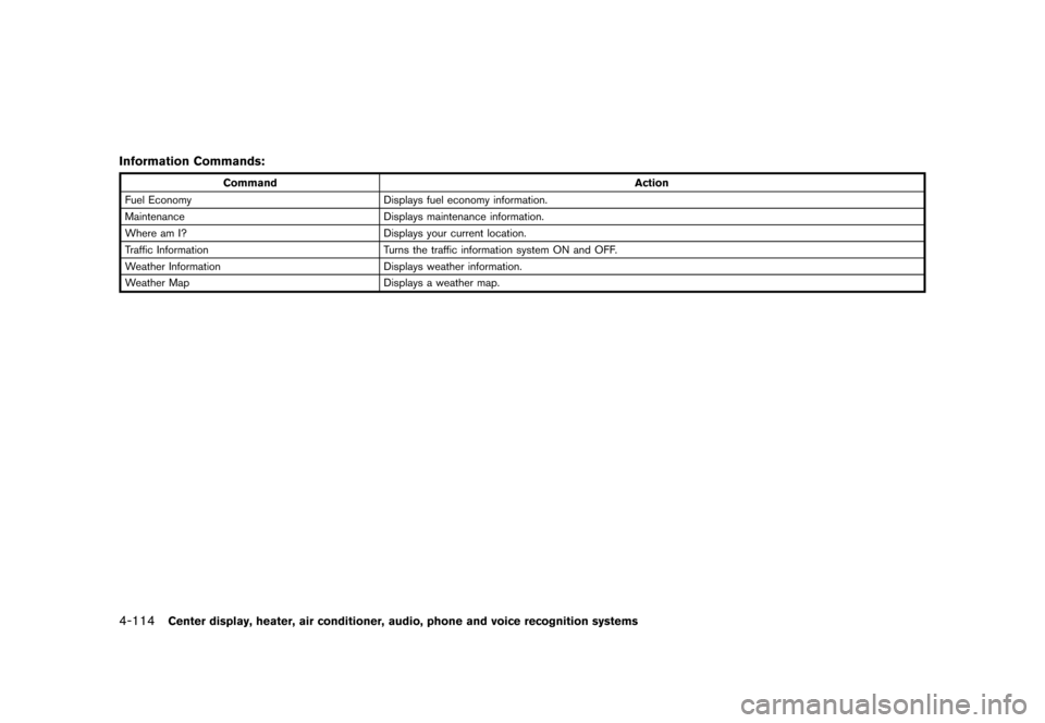 NISSAN 370Z ROADSTER 2017 Z34 Owners Manual �������
�> �(�G�L�W� ����� �� �� �0�R�G�H�O� �����0�< �1�,�6�6�$�1 ����=��=��� �2�0���(���=���8� �@
4-114Center display, heater, air conditioner, audio, phone and v