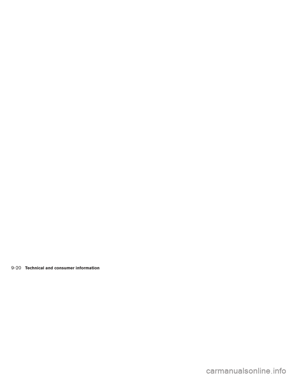 NISSAN LEAF 2017 1.G Owners Manual 9-20Technical and consumer information 