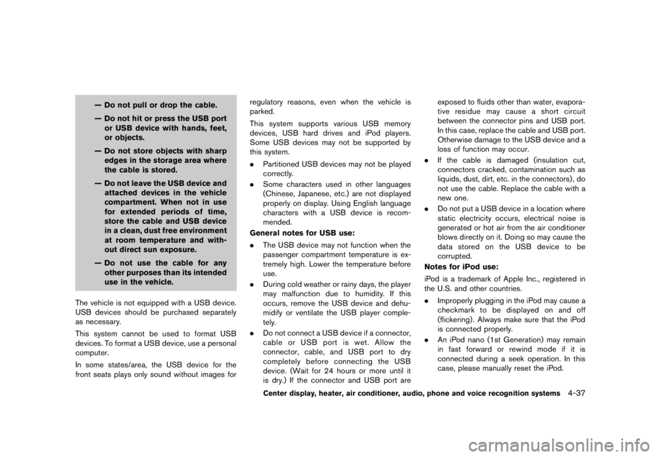 NISSAN 370Z 2010  Owners Manual 