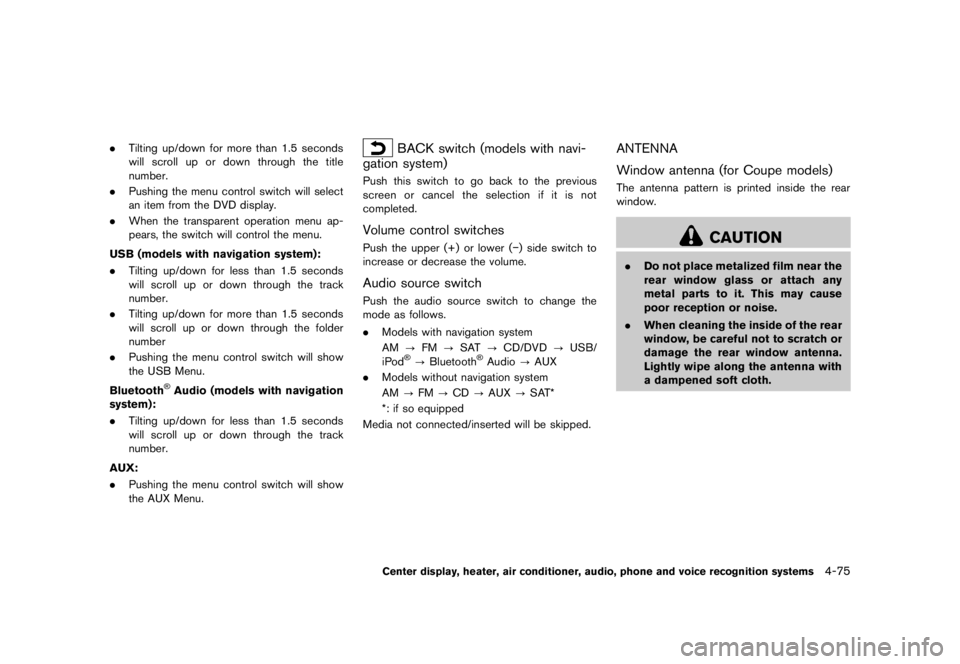 NISSAN 370Z 2010  Owners Manual 