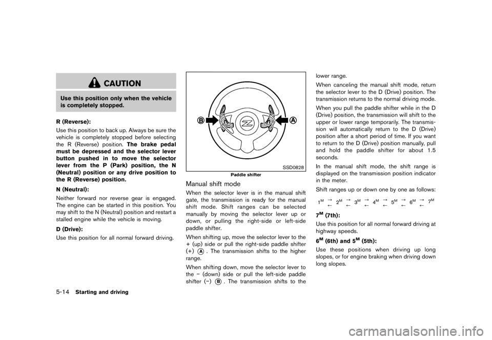 NISSAN 370Z 2010  Owners Manual 