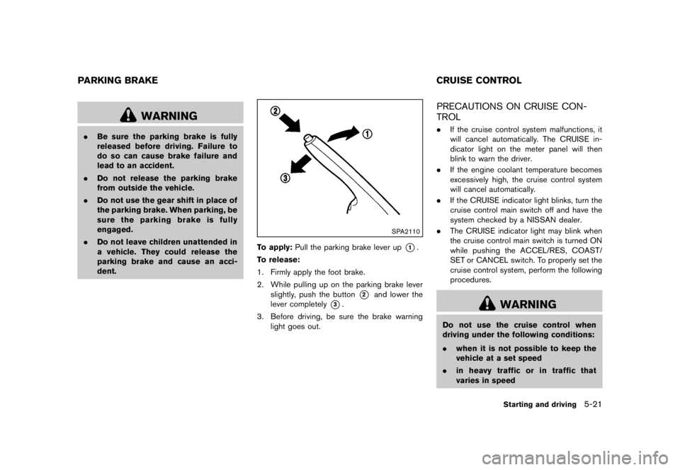 NISSAN 370Z 2010  Owners Manual 