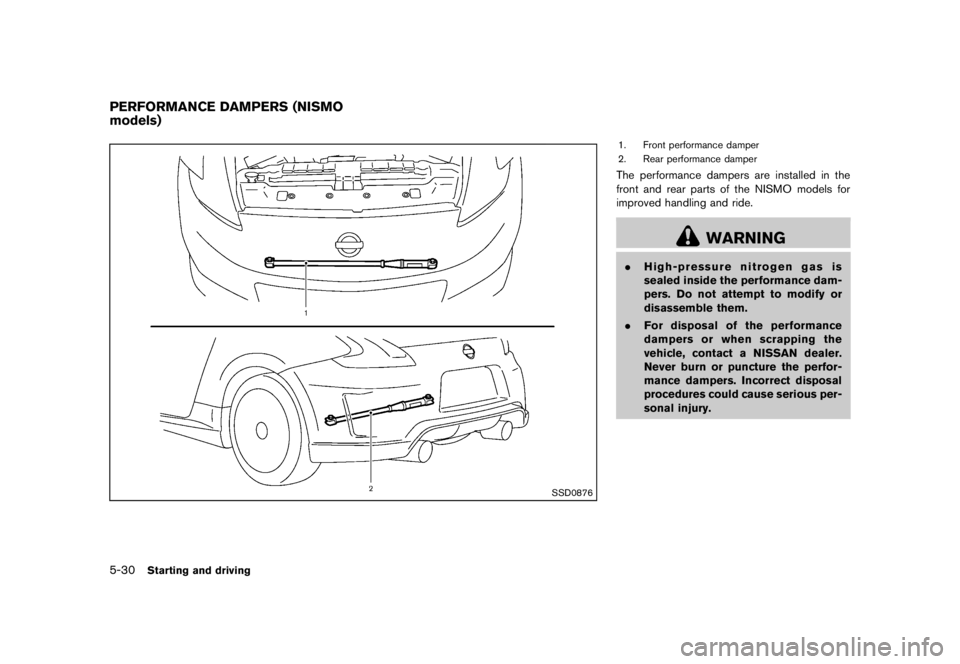 NISSAN 370Z 2010  Owners Manual 