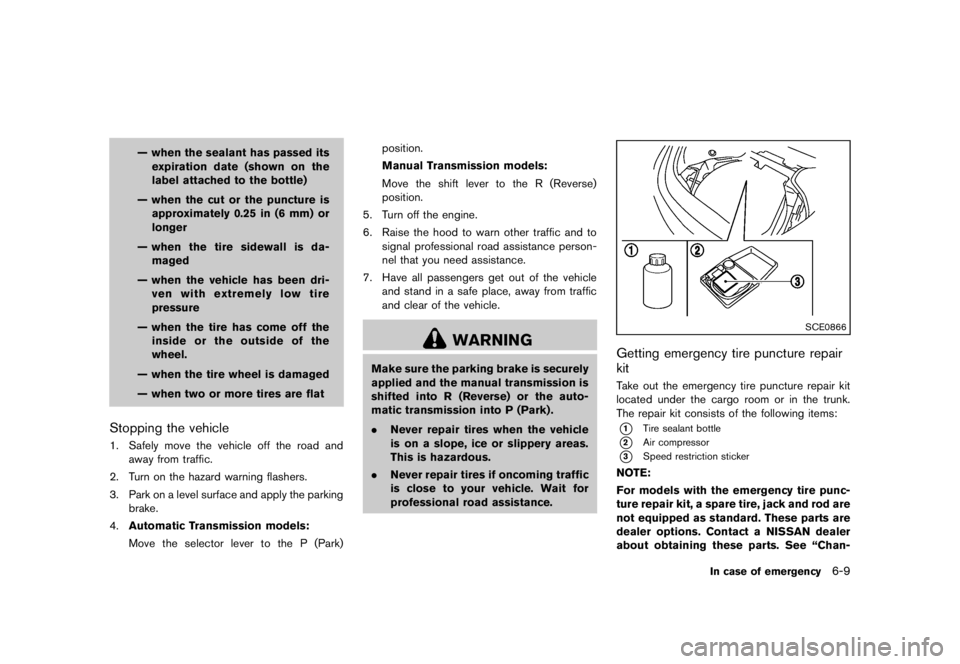 NISSAN 370Z 2010  Owners Manual 