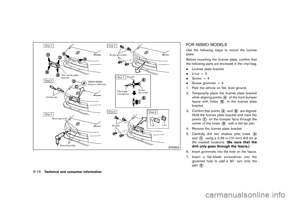 NISSAN 370Z 2010  Owners Manual Black plate (2,1) 