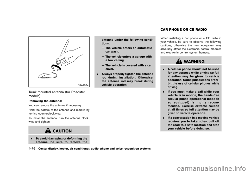 NISSAN 370Z 2012  Owners Manual 