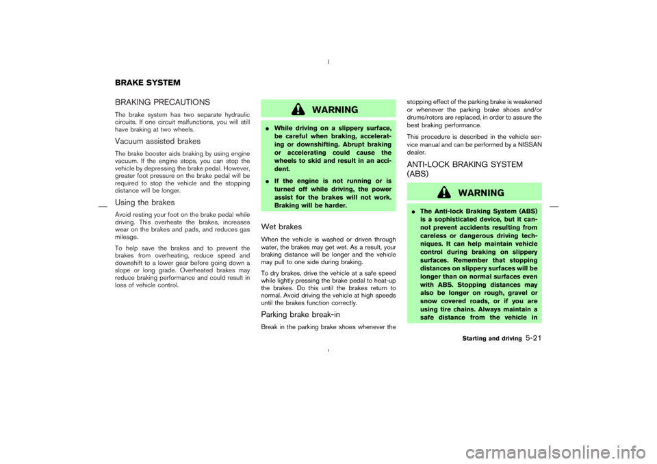 NISSAN 370Z 2009  Owners Manual 