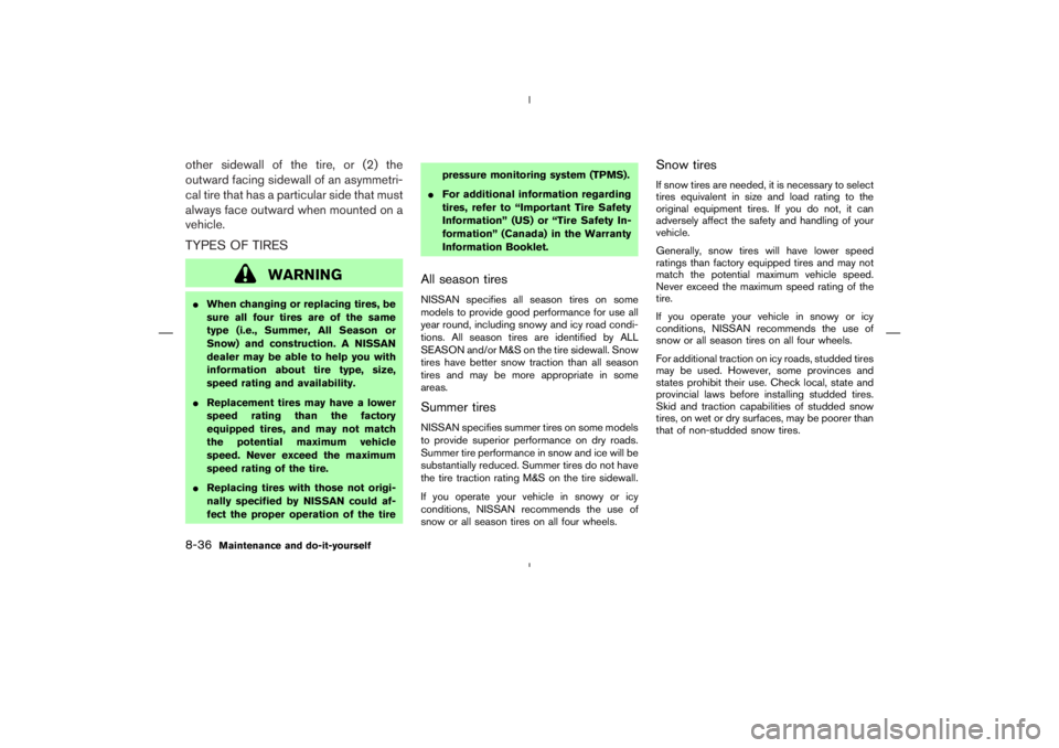NISSAN 370Z 2009  Owners Manual 