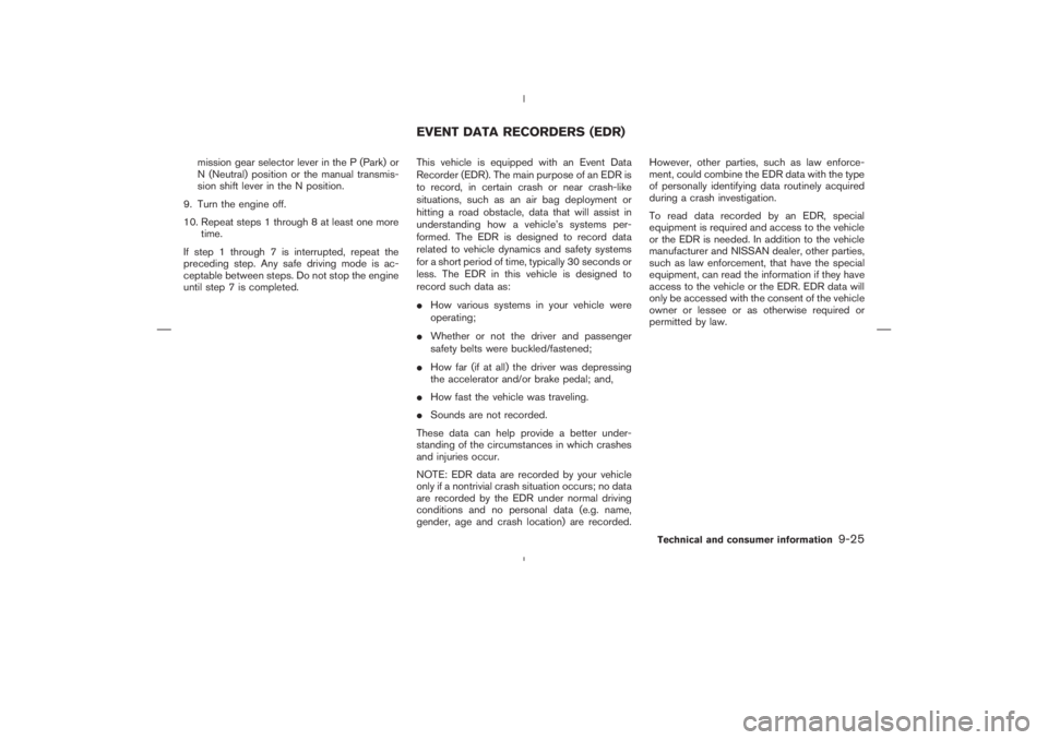 NISSAN 370Z 2009  Owners Manual 