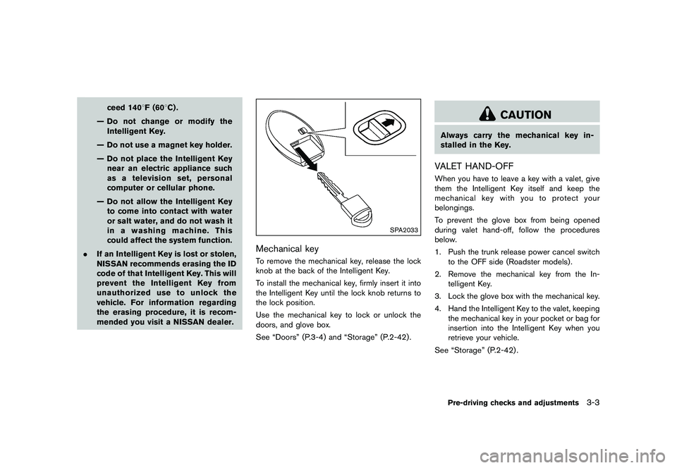 NISSAN 370Z 2017  Owners Manual �&�R�Q�G�L�W�L�R�Q�  