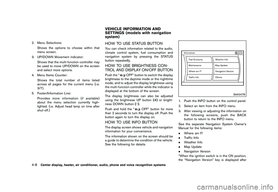NISSAN 370Z 2017  Owners Manual �&�R�Q�G�L�W�L�R�Q�   