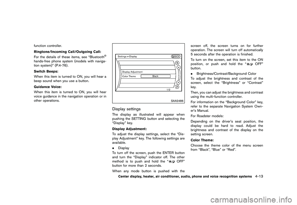 NISSAN 370Z 2017  Owners Manual �&�R�Q�G�L�W�L�R�Q�  