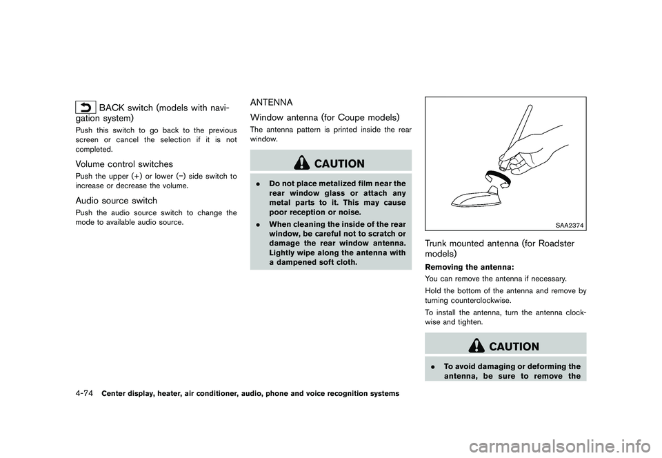 NISSAN 370Z 2017  Owners Manual �&�R�Q�G�L�W�L�R�Q�   