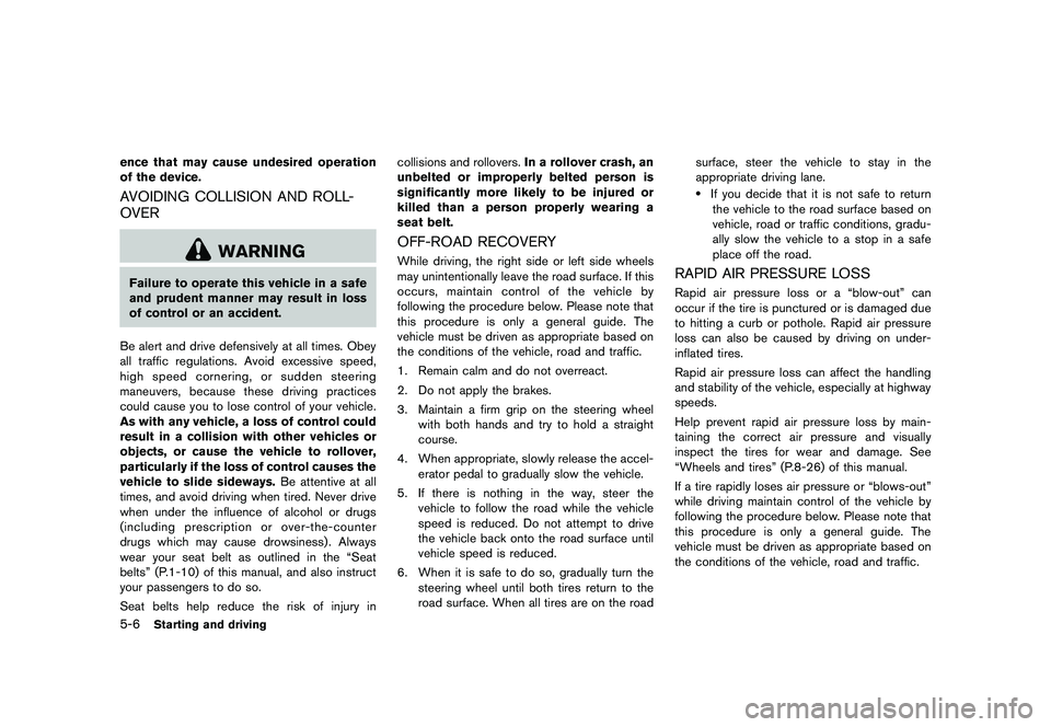 NISSAN 370Z 2017  Owners Manual �&�R�Q�G�L�W�L�R�Q�   