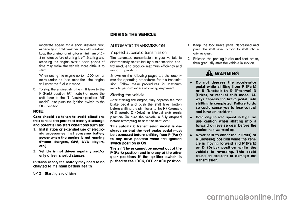 NISSAN 370Z 2017  Owners Manual �&�R�Q�G�L�W�L�R�Q�            