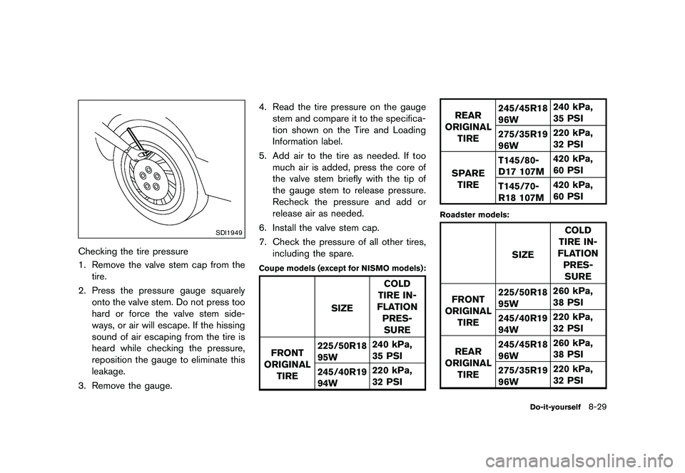 NISSAN 370Z 2017  Owners Manual �&�R�Q�G�L�W�L�R�Q� 