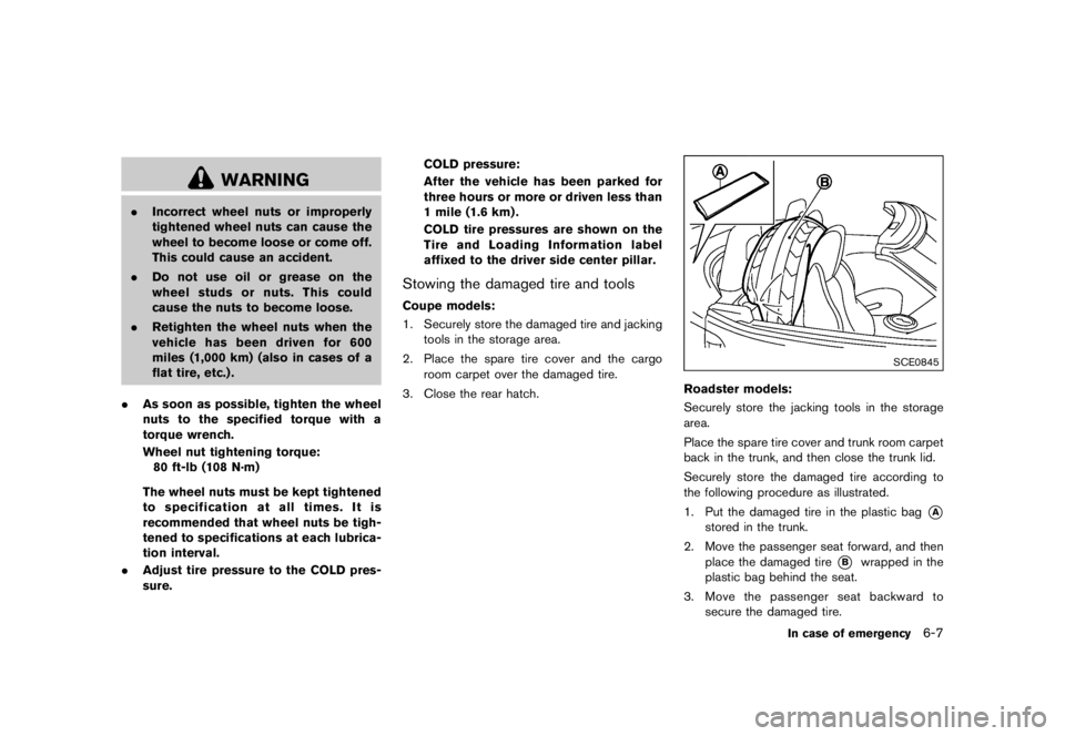 NISSAN 370Z 2015  Owners Manual �&�R�Q�G�L�W�L�R�Q�  
