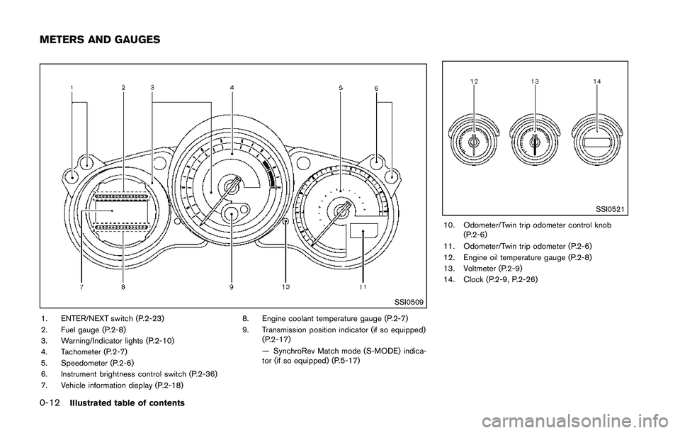 NISSAN 370Z 2014 Owners Manual 