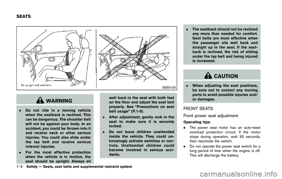 NISSAN 370Z 2014 Owners Manual SSS0133 