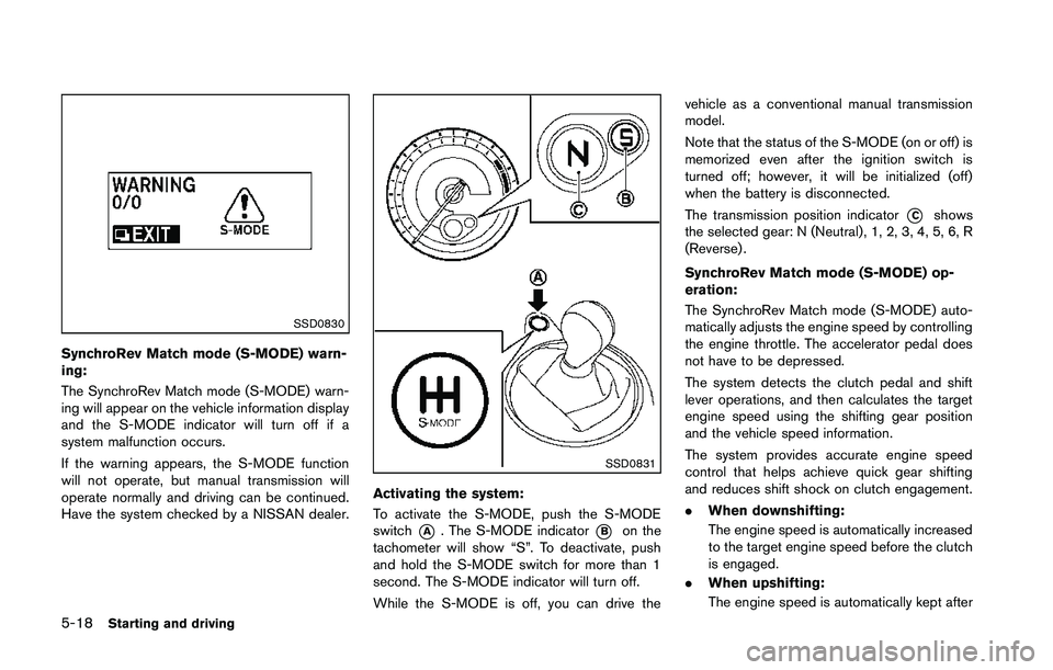 NISSAN 370Z 2014  Owners Manual 