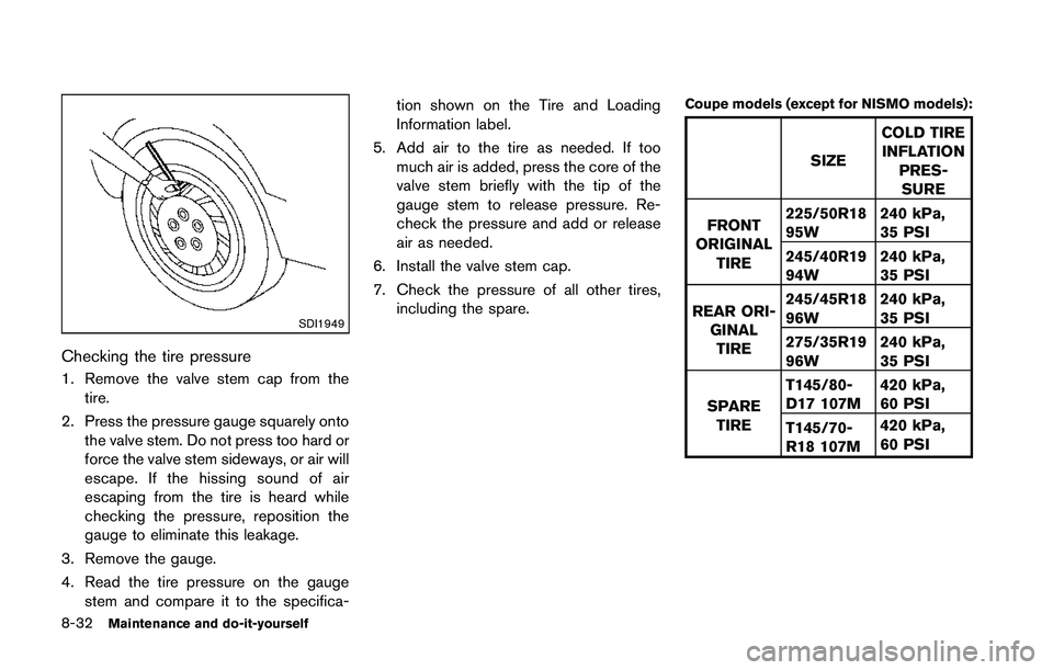 NISSAN 370Z 2014  Owners Manual 